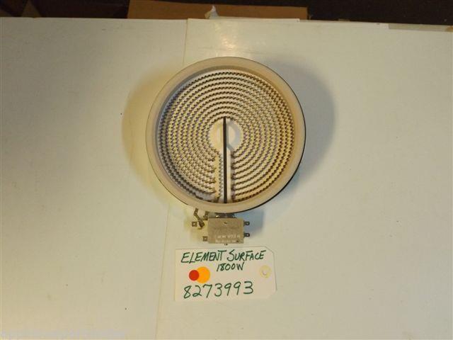 Whirlpool STOVE 8273993 Element, Surface 1800 W USED Whirlpool STOVE 8273993 Element, Surface 1800 W USED